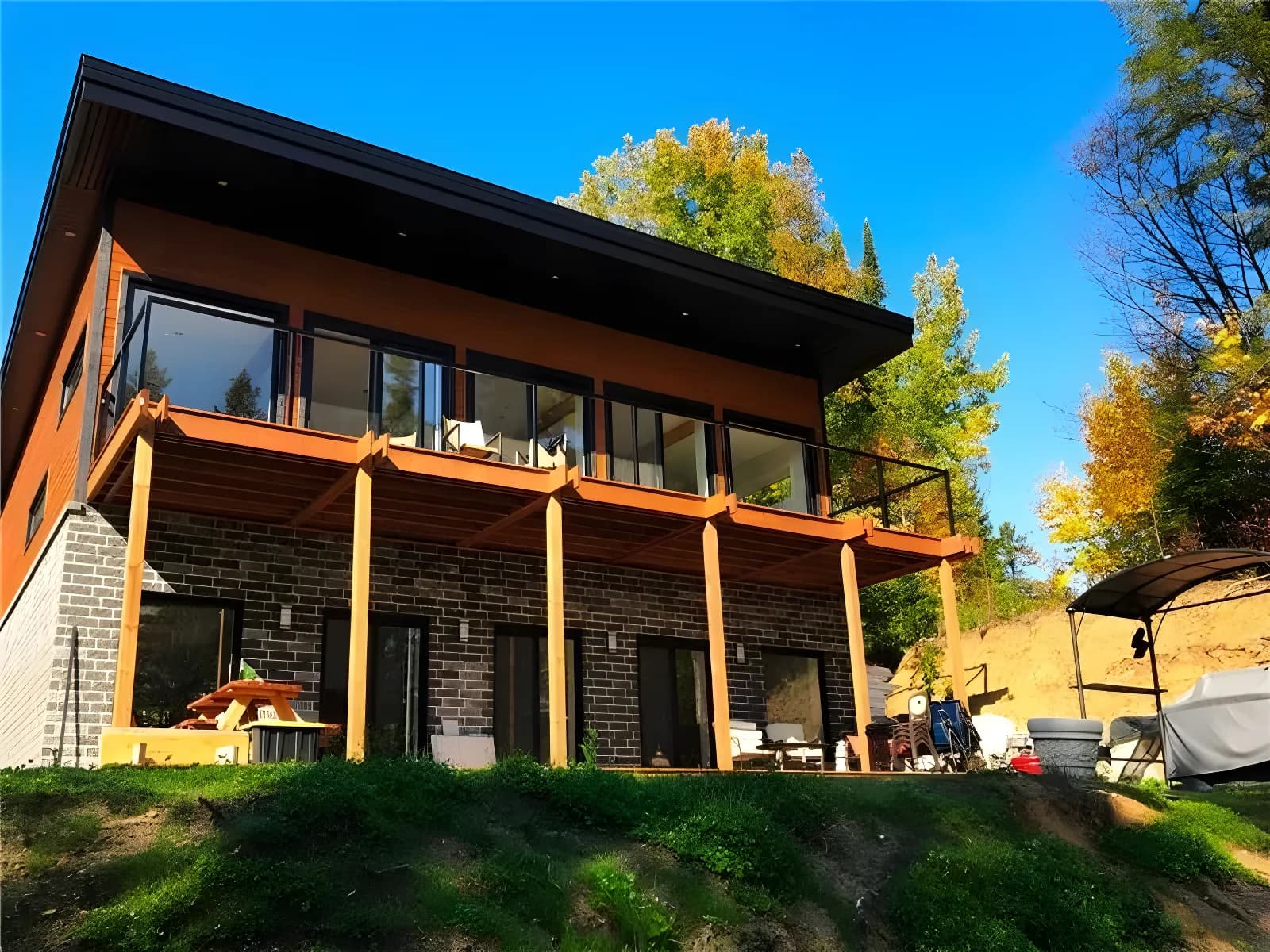 Chalet au bord de l'eau avec spa – Nominingue - Le Wawackeci – photo 4
