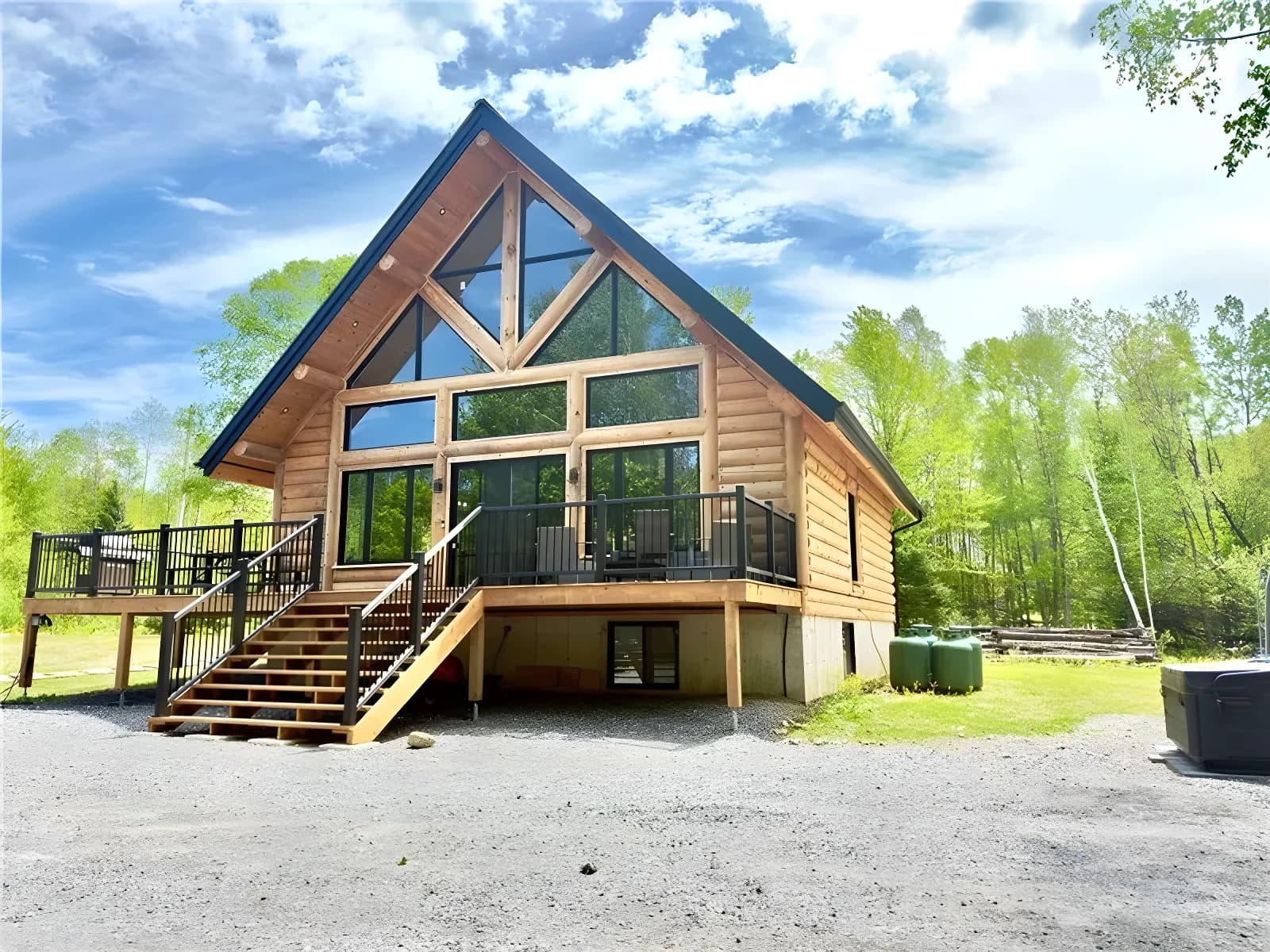 Oasis de luxe avec spa pour plus de 16 personnes - Plages à proximité. 25 min de Mont-Tremblant