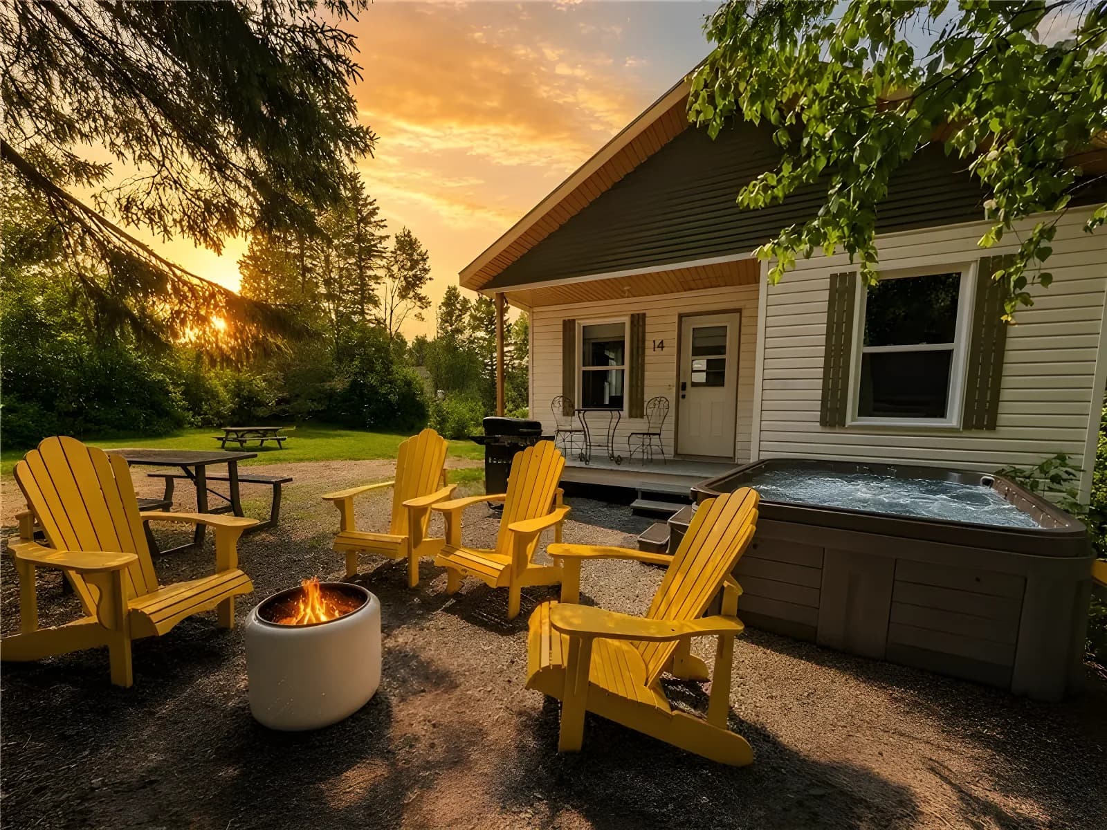 Chalets en forêt avec spa privé — 45 min de Québec