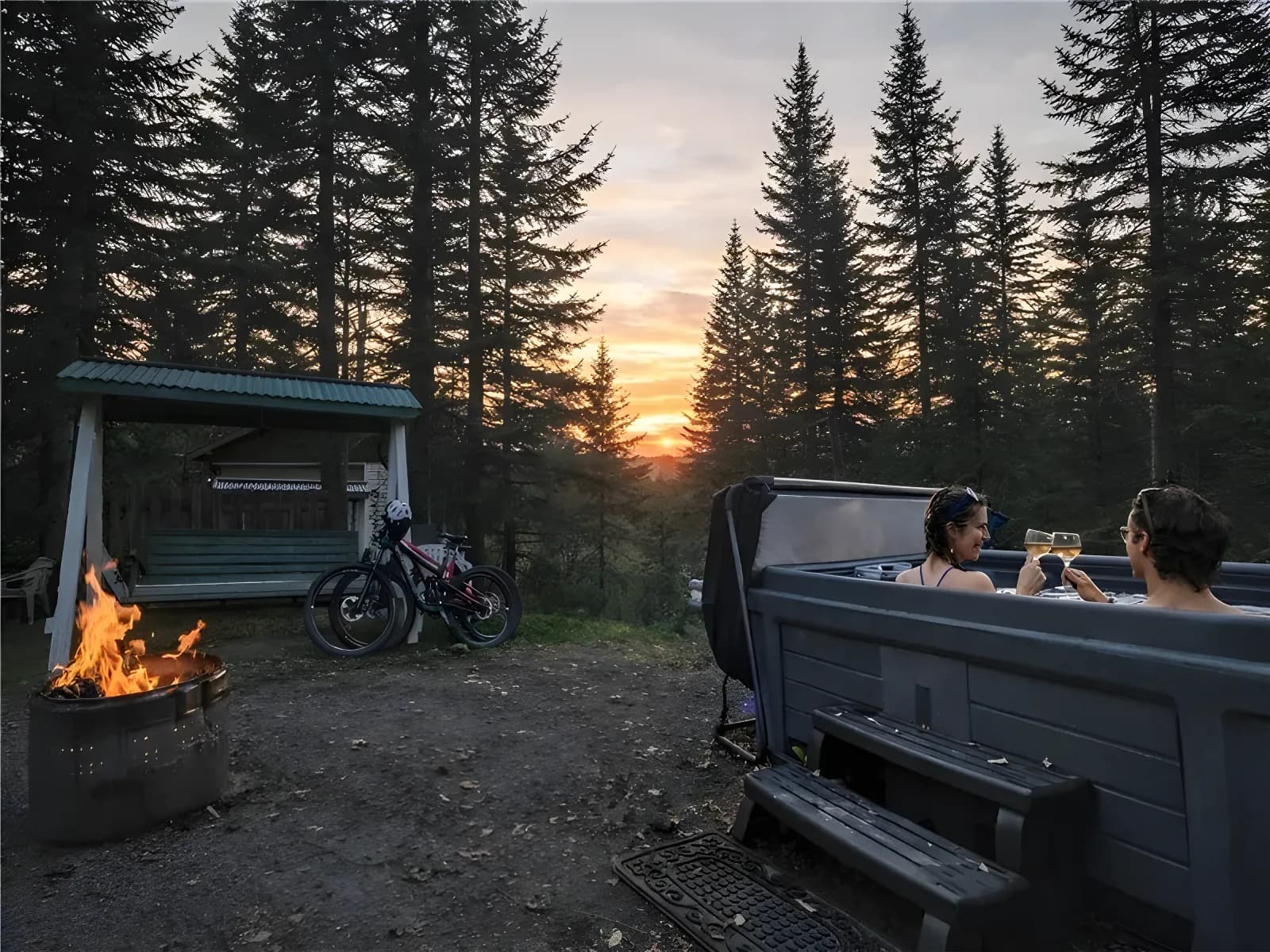 Chalets en forêt avec spa privé — 45 min de Québec – photo 4