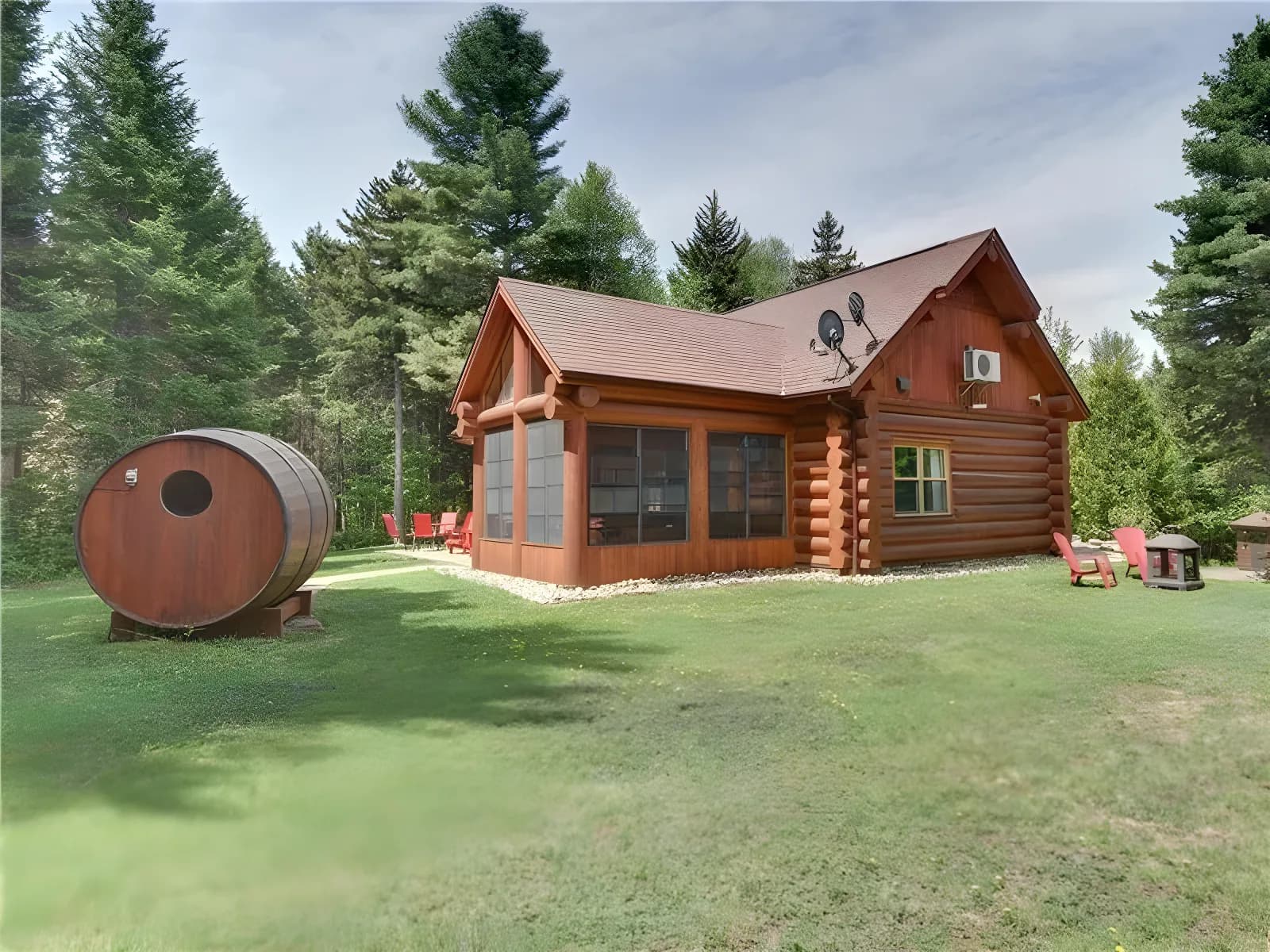 Le Lapin Douillet, luxueux chalet en bois rond, Les Trésors Fiddler – photo 3