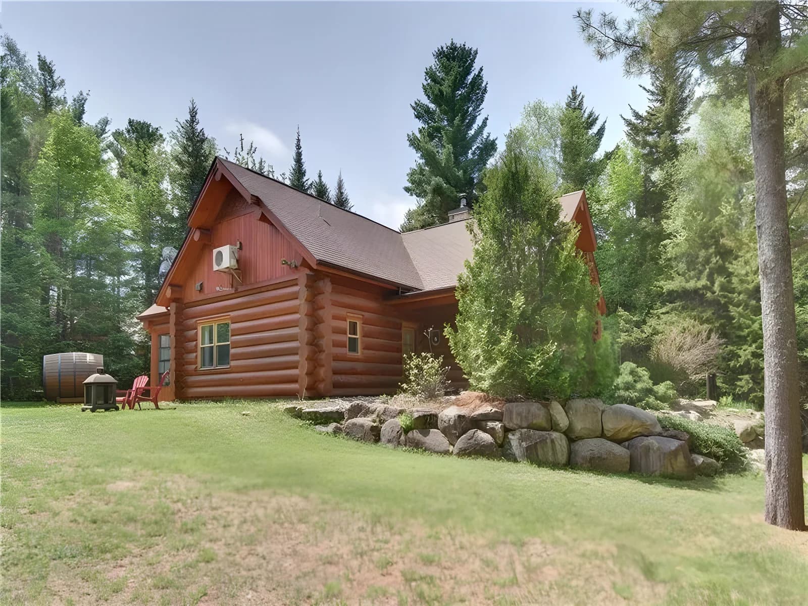 Le Lapin Douillet, luxueux chalet en bois rond, Les Trésors Fiddler – photo 4