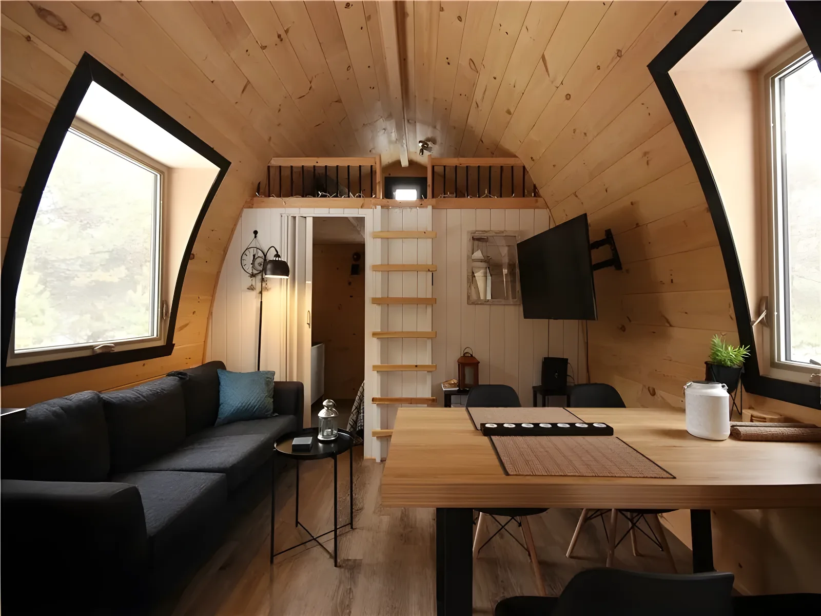 Chalet Boréal le Chinook, a mini-house style pod in the heart of nature, with hot tub. – photo 3